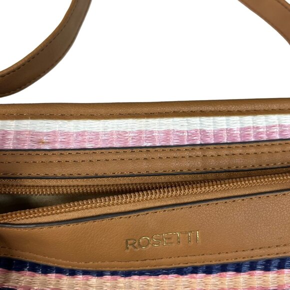 Rosetti Womens Crossbody Bag Striped Pattern Adjustable Strap - Picture 4 of 11